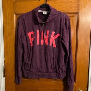 Victoria secret PINK quarter zip Purple